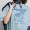 Geradliniges Grafik-T-Shirt aus Baumwolle