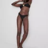 Gerafftes Bikini-Höschen im String-Stil Gerafftes Bikini-Höschen im String-Stil