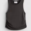 Gerafftes Funktions-Tanktop Gerafftes Funktions-Tanktop