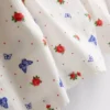 Gerippte Schlafanzug-Shorts mit Schmetterlingsmotiv Gerippte Schlafanzug-Shorts mit Schmetterlingsmotiv