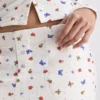 Gerippte Schlafhose mit Schmetterlingsmuster Gerippte Schlafhose mit Schmetterlingsmuster