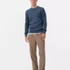 Gerippter Pullover mit Rundhalsausschnitt Gerippter Pullover mit Rundhalsausschnitt