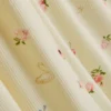 Gerippter Schlafanzug mit Blumenprint