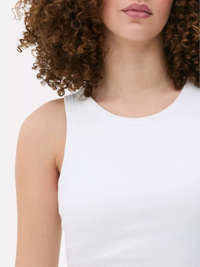Geripptes Racerback-Tanktop Geripptes Racerback-Tanktop