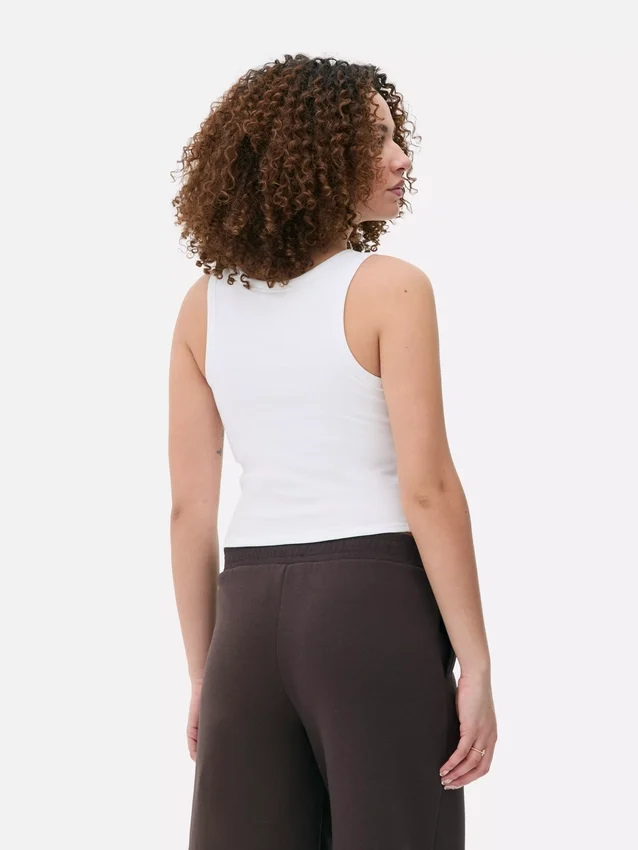 Geripptes Racerback-Tanktop Geripptes Racerback-Tanktop