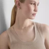 Geripptes Tanktop aus Baumwollmischung