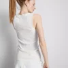 Geripptes Tanktop aus Baumwollmischung
