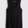 Geripptes Tanktop aus Baumwollmischung