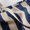 Gestreifte Canvas-Tragetasche