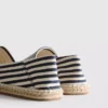 Gestreifte Espadrilles zum Hineinschlüpfen