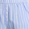 Gestreifte Oxford-Schlafanzug-Shorts aus Baumwolle Gestreifte Oxford-Schlafanzug-Shorts aus Baumwolle