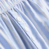 Gestreifte Oxford-Schlafanzug-Shorts aus Baumwolle Gestreifte Oxford-Schlafanzug-Shorts aus Baumwolle