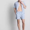 Gestreifte Schlafanzug-Shorts Gestreifte Schlafanzug-Shorts