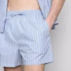Gestreifte Schlafanzug-Shorts Gestreifte Schlafanzug-Shorts