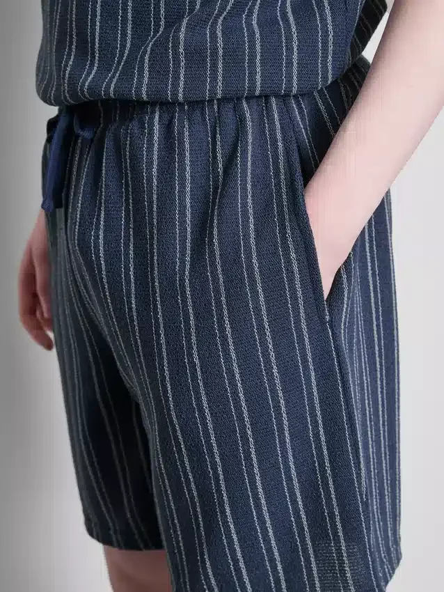 Gestreifte Schlafanzug-Shorts Gestreifte Schlafanzug-Shorts