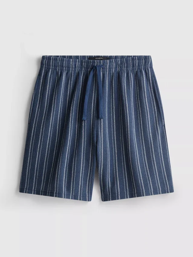 Gestreifte Schlafanzug-Shorts Gestreifte Schlafanzug-Shorts