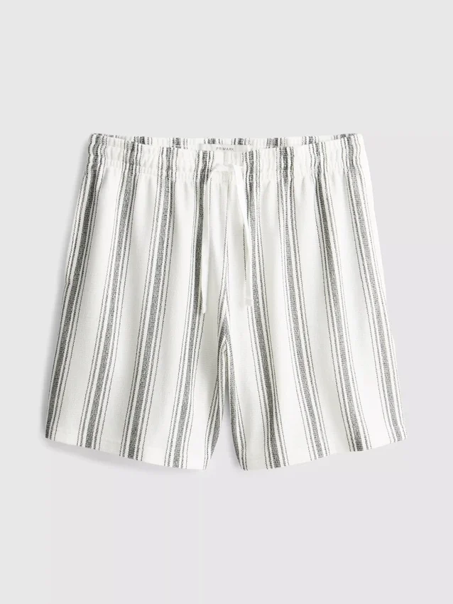 Gestreifte Schlafanzug-Shorts Gestreifte Schlafanzug-Shorts