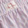 Gestreifte Schlafanzug-Shorts aus Baumwolle im „Room Service“-Stil Gestreifte Schlafanzug-Shorts aus Baumwolle im „Room Service“-Stil