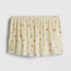 Gestreifte Schlafanzugshorts mit Blumenmuster Gestreifte Schlafanzugshorts mit Blumenmuster
