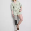 Gestreifte Seersucker-Shorts aus Baumwolle Gestreifte Seersucker-Shorts aus Baumwolle
