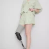 Gestreifte Seersucker-Shorts aus Baumwolle Gestreifte Seersucker-Shorts aus Baumwolle