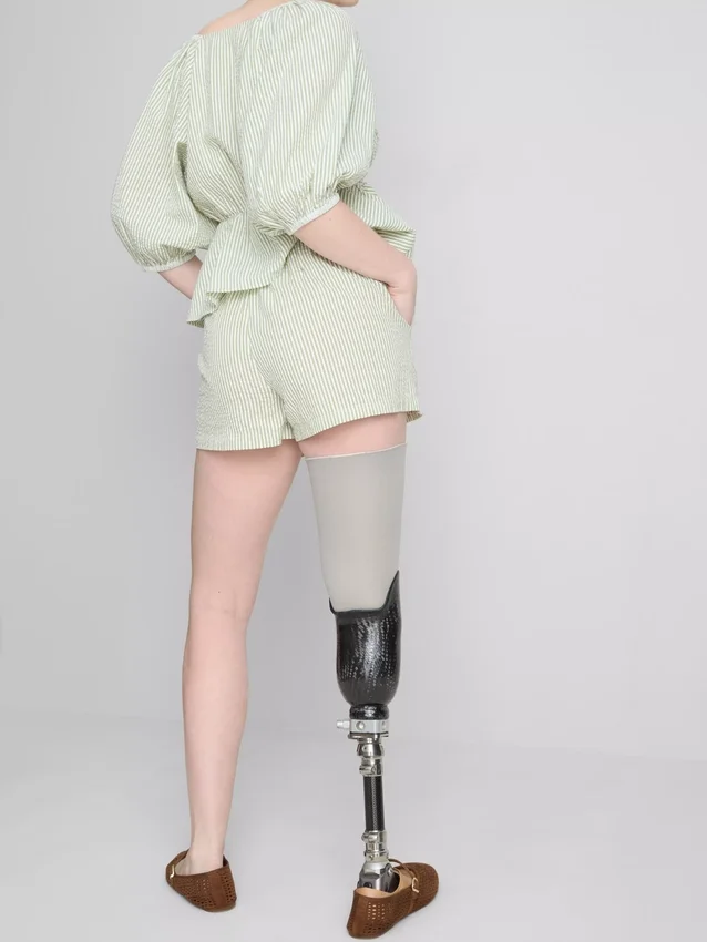 Gestreifte Seersucker-Shorts aus Baumwolle Gestreifte Seersucker-Shorts aus Baumwolle