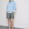 Gestreifte Shorts aus Leinenmischung Gestreifte Shorts aus Leinenmischung