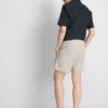 Gestreifte Shorts aus Leinenmischung Gestreifte Shorts aus Leinenmischung