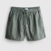 Gestreifte Shorts aus Leinenmischung Gestreifte Shorts aus Leinenmischung