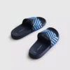 Gestreifte Slingback-Sandalen