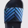 Gestreifte Slingback-Sandalen