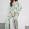Gestreifter Boyfriend-Schlafanzug „Bambi“ von Disney
