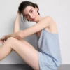 Gestreifter Cami-Shorty-Schlafanzug