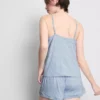 Gestreifter Cami-Shorty-Schlafanzug