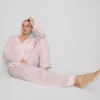 Gestreifter Jersey-Schlafanzug im Boyfriend-Stil