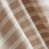 Gestreiftes Baumwoll-T-Shirt mit V-Ausschnitt