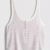 Gestreiftes, geripptes Schlafshirt Gestreiftes, geripptes Schlafshirt