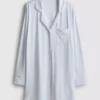 Gestreiftes Oversize-Boyfriend-Nachthemd