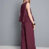 Gestreiftes Tanktop mit Peplum-Saum