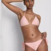Gestreiftes Triangel-Bikini-Oberteil mit Seestern-Motiv Gestreiftes Triangel-Bikini-Oberteil mit Seestern-Motiv