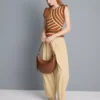 Gestricktes Tanktop mit geschwungenem Stich