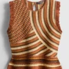 Gestricktes Tanktop mit geschwungenem Stich