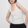 Gestricktes Tanktop mit quadratischem Ausschnitt