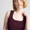 Gestricktes Tanktop mit quadratischem Ausschnitt