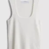 Gestricktes Tanktop mit quadratischem Ausschnitt