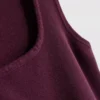 Gestricktes Tanktop mit quadratischem Ausschnitt