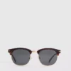Getönte Clubmaster-Sonnenbrille