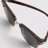 Getönte Clubmaster-Sonnenbrille