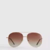 Getönte Piloten-Sonnenbrille