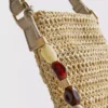 Gewebte Handytasche mit Perlenverzierung